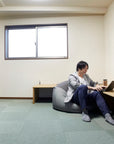 大きなL字型!ロータイプのクリ無垢材デスク