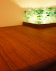 オリジナルランプ専用、ウォールナット材のローテーブル