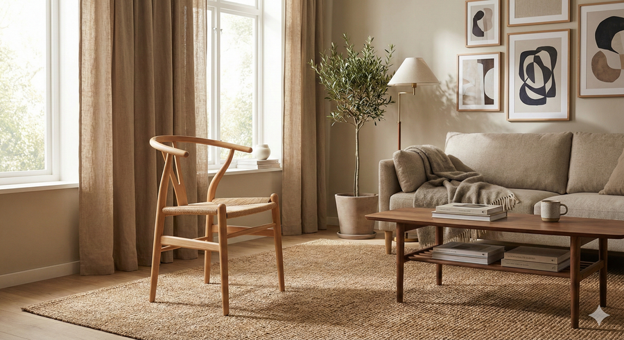 【Yチェアの選び方】オーク材とビーチ材はどっちが良い？