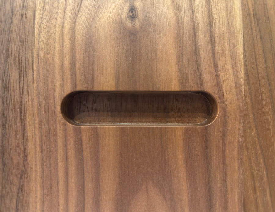 折りたたみ化粧台。持ち手アップ。オーダーメイド家具事例写真。