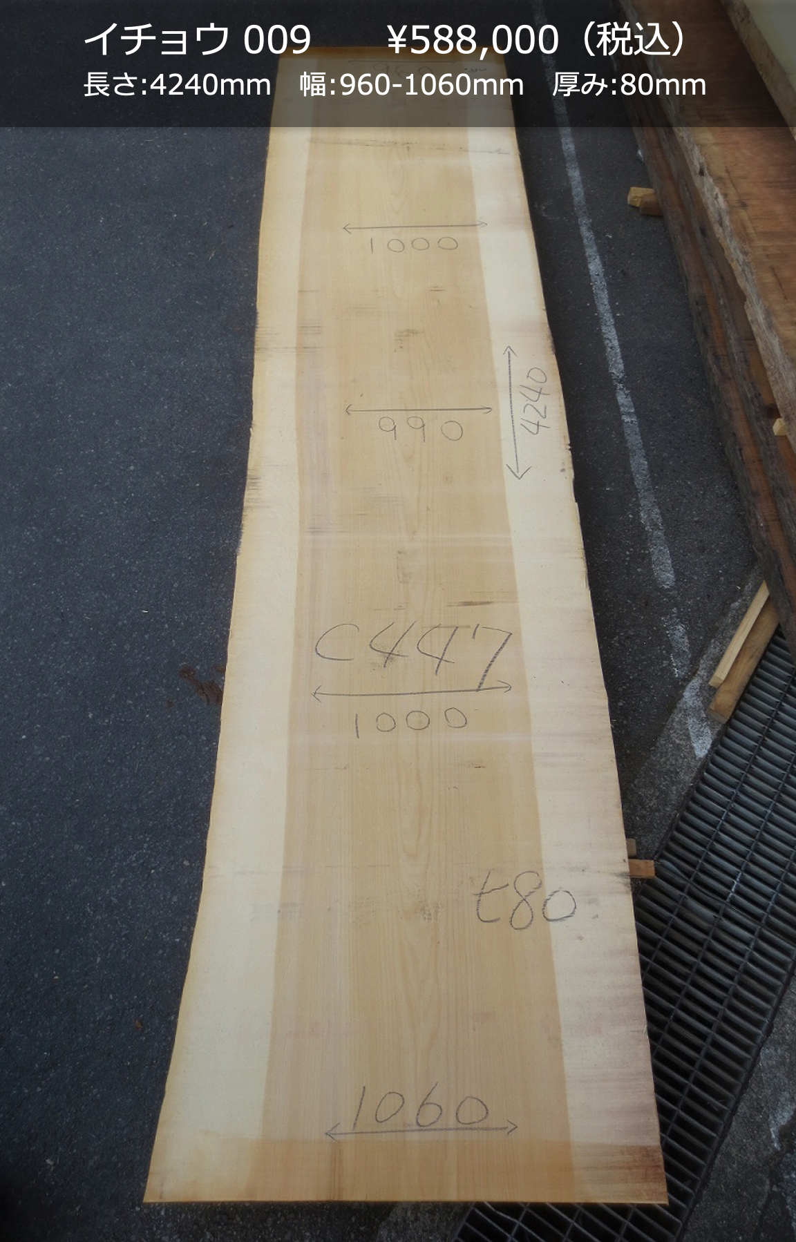 一枚板写真 イチョウ 009