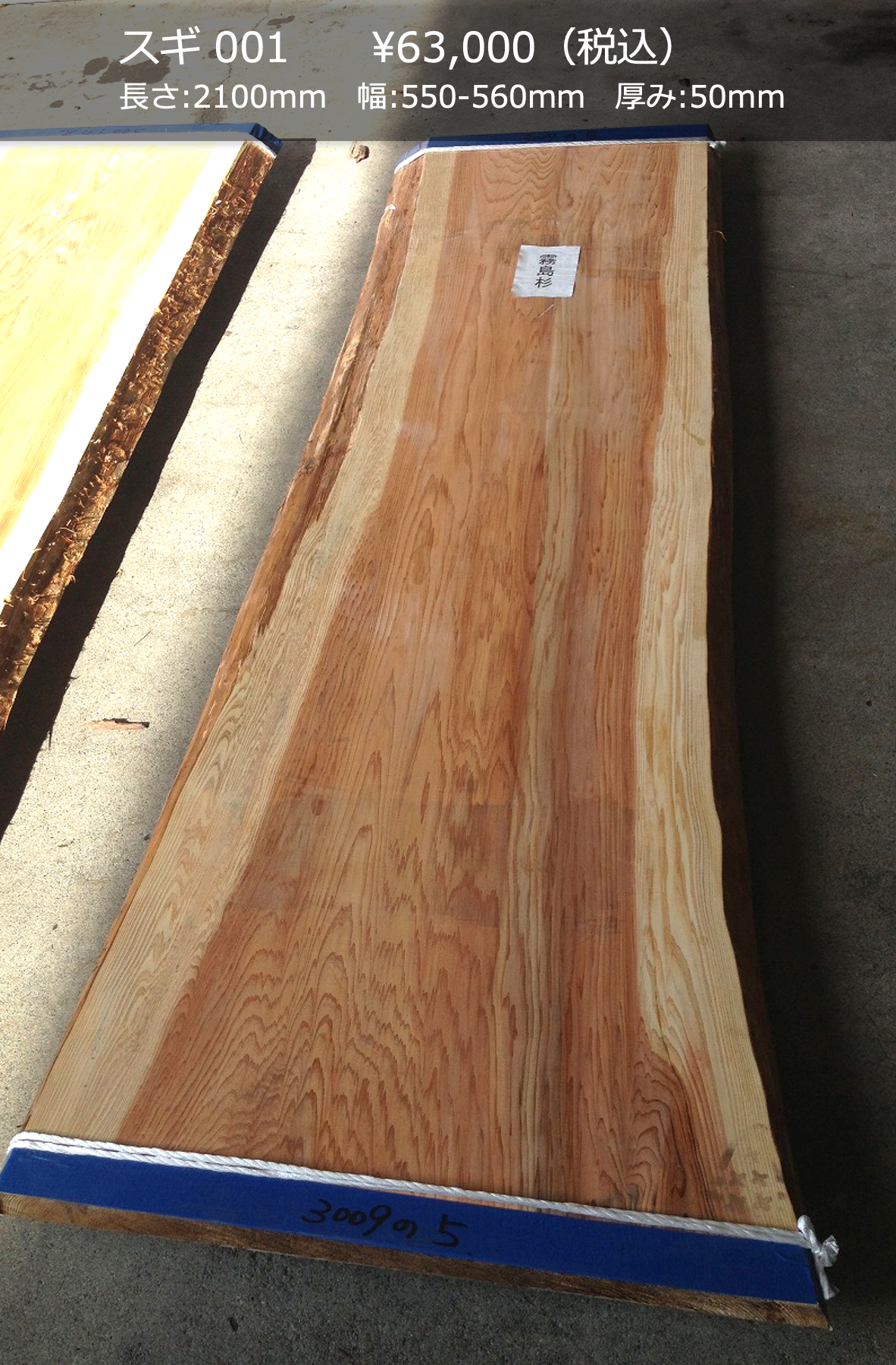 一枚板写真 スギ 001