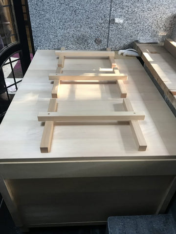 最高級ブランド「木曽ヒノキ」にて製作した特製檜風呂