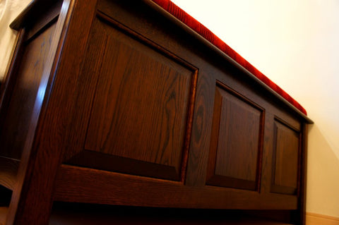 高級ホテル仕様のアンティーク調ベッドフットベンチ