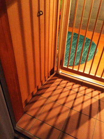 猫と人が安心して暮らせる、玄関用のねこ脱走防止用柵