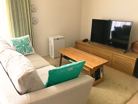 天板の上にモノを置かない。収納付きセンターテーブル