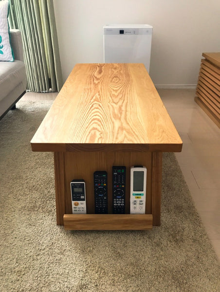 天板の上にモノを置かない。収納付きセンターテーブル