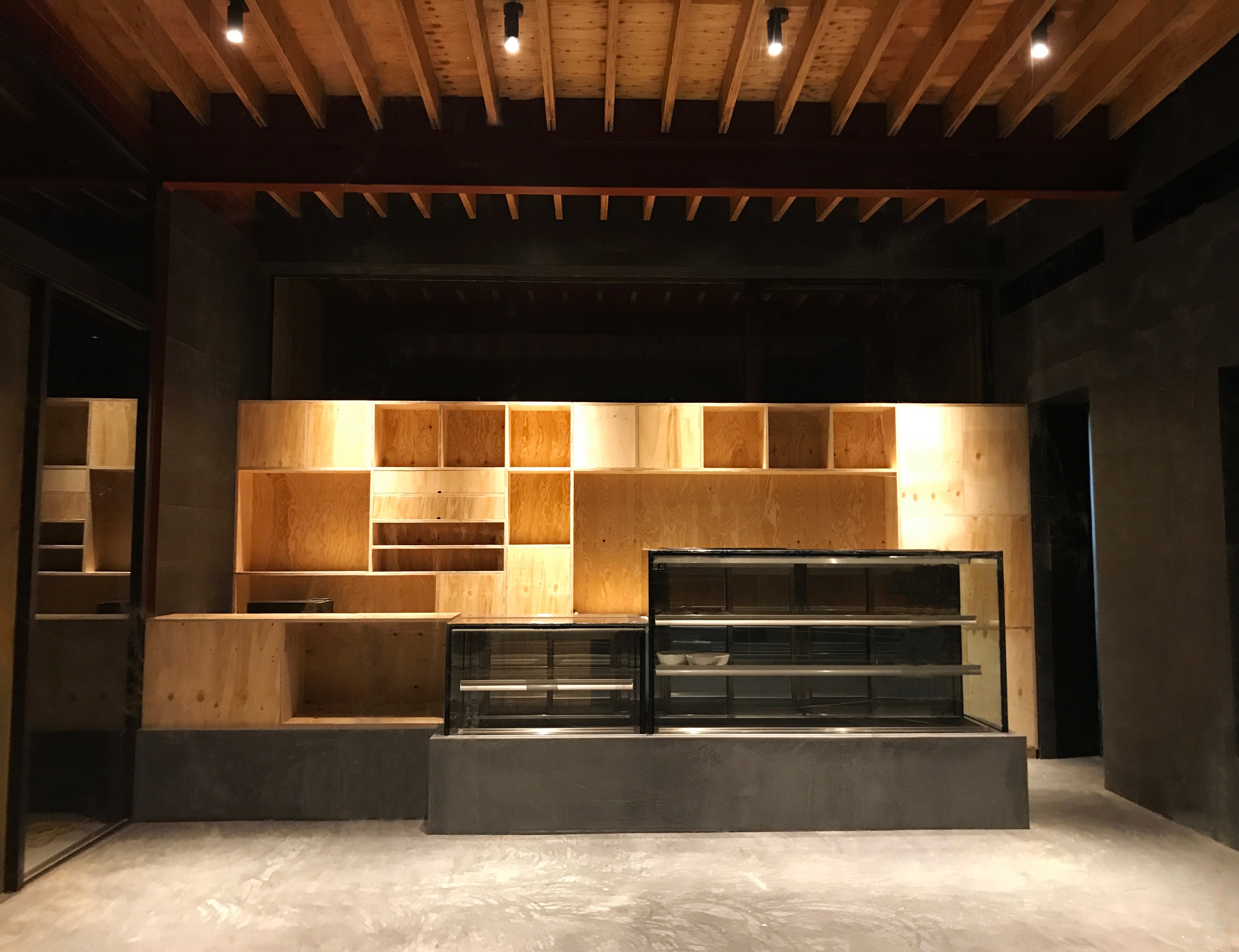 事例写真0。クルックフィールズ。壁面収納。